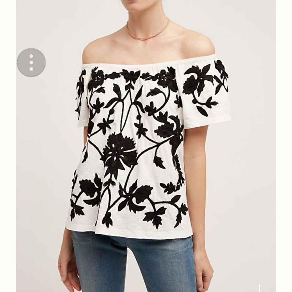 Anthropologie Floral Top